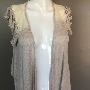 Lace cream colored shrug